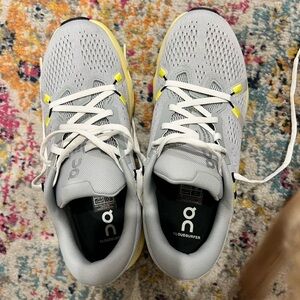 ON Cloudsurfer 2s Gray and Yellow Sneakers